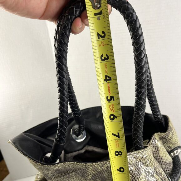 Judith Ripka Handbag w/Python Snake Embossed Finish. 100% Genuine Leather - Picture 11 of 16